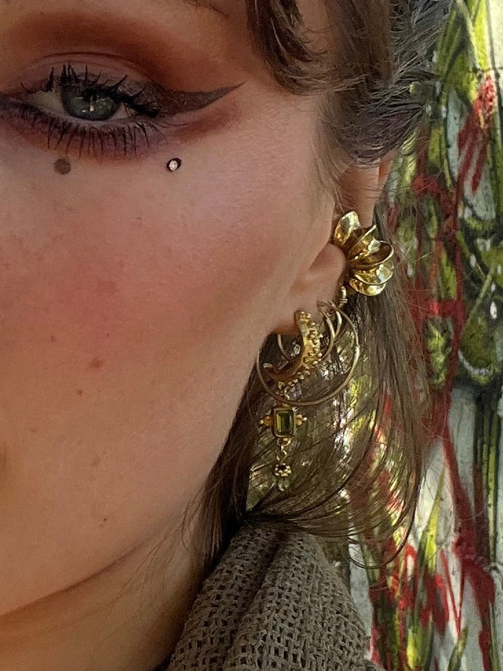 NUMA crescent earrings