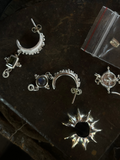 NUMA crescent earrings
